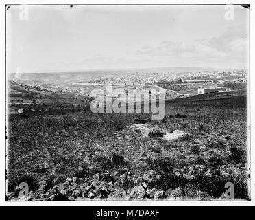 View of A historical view of Jerusalem, showcasing key landmarks and the city's ...