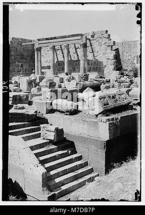 The image shows the ruins of Capernaum, an ancient Jewish village on ...