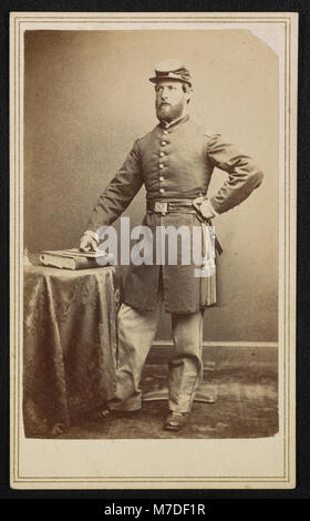 Lieutenant Colonel Michael B. Stafford of Co. F, 86th New York Infantry Regiment in uniform) - Brady's National Photographic Portrait Galleries, No. 352 Pennsylvania Av. Washington, D.C. & LCCN2016652211 Stock Photo