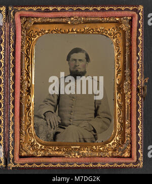 Unidentified soldier in Confederate uniform LCCN2015645555 Stock Photo
