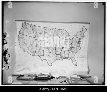 Map in Farm Loan Board Office LOC hec.13724 Stock Photo