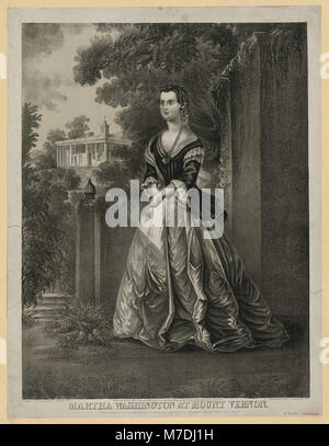 Jacob Rau Martha Washington at Mount Vernon / Jacob Rau print Stock Photo - Alamy