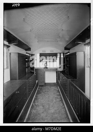 Mobile medical unit for Bedouin tribes in Transjordan. The dispensary van. Interior LOC matpc.03870 Stock Photo