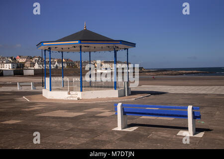 Bandstand on the promenade by the sea at Kilkee, Ireland Stock Photo