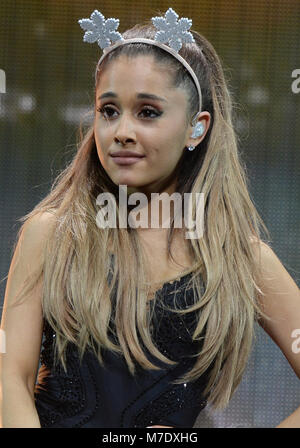 SUNRISE, FL - DECEMBER 21: Ariana Grande attends Y100's Jingle Ball ...