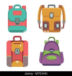bags color icons Stock Vector