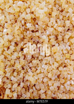 A lot of dried pineapples for background. Stock Photo