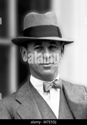 Rube Goldberg (1883-1970), portrait of the American cartoonist, sculptor, author, engineer, and inventor. Photograph taken in April 1929. Stock Photo