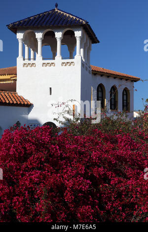 Bougainvillea growing in the grounds of Tivoli World, Benalmadena, Spain. Stock Photo