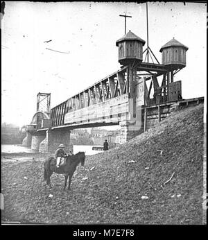 Nashville, Tenn. Fortified railroad bridge across Cumberland River LOC cwpb.02093 Stock Photo