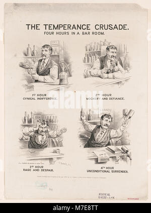 The temperance crusade. Four hours in a bar room - F. Beard del. LCCN2003681728 Stock Photo