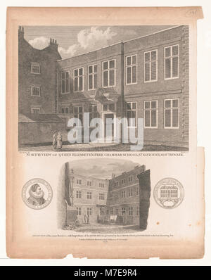 North view of Queen Elizabeth Free Grammar School, St. Saviour's, Southwark LCCN2004670291 Stock Photo