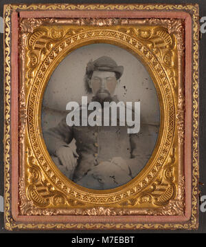 Unidentified soldier in Confederate uniform LCCN2015647727 Stock Photo