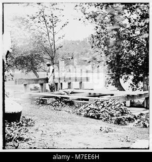 Petersburg, Virginia (vicinity). Mill dam on Appomattox River LOC cwpb.02784 Stock Photo