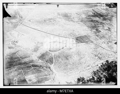 Series of first aerial photographs of Palestine and Syria. Ruins of Jerash. LOC matpc.05594 Stock Photo