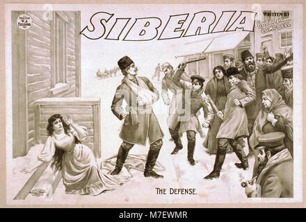 Siberia written by Bartley Campbell. LCCN2014636699 Stock Photo