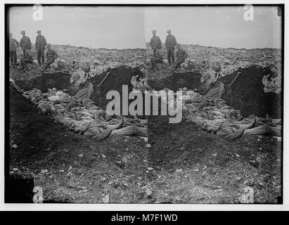 Tell el-Ful battlefield, etc. Grave with fallen Turks. LOC matpc.02233 Stock Photo
