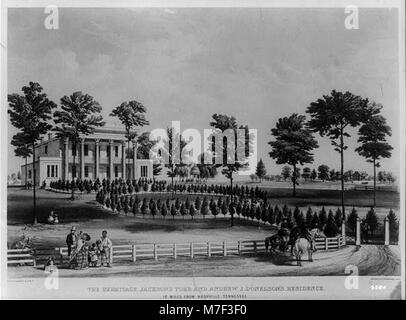 The Hermitage, Jackson's tomb, and Andrew J. Donelson's residence 12 miles from Nashville, Tennessee. Taken at the spot, March 29th, 1856 LCCN2003664953 Stock Photo