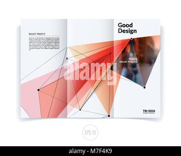 Design of business brochure template, abstract annual report, Stock Vector