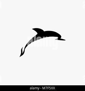 Vector dolphin logo Stock Vector