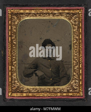A portrait of an unidentified African American Civil War veteran from ...