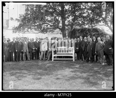 WILSON, WOODROW. WITH NEWSPAPER CABINET LCCN2016857909 Stock Photo