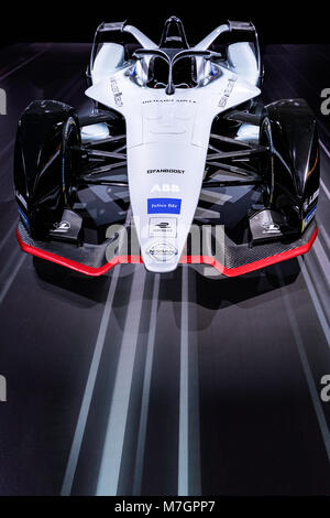 Nissan Formula E electric racing car, Geneva Motor Show, Switzerland Stock Photo