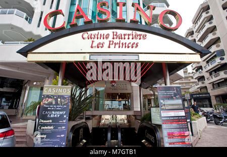 Casino at the luxury 5 star hotel Palais Stephanie, Cannes, french riviera, South France, France, Europe