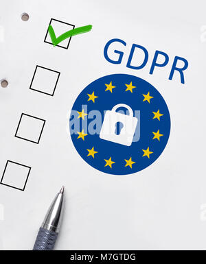 General Data Protection Regulation (GDPR) Stock Photo