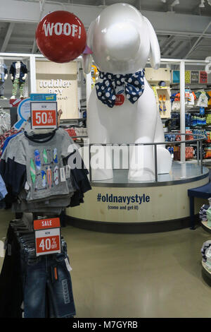 Old Navy Store Interior in Times Square, NYC, USA Stock Photo