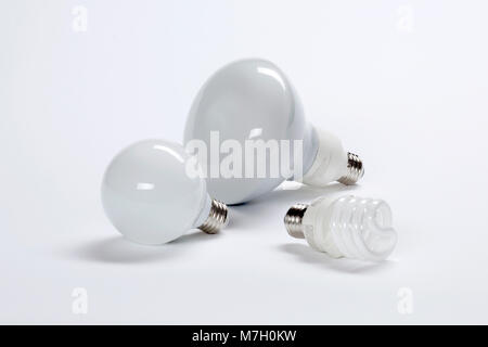 CFL energy saving lamps. Stock Photo
