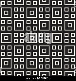 Stylish lines lattice. Ethnic monochrome texture. Abstract geometric background design. Vector seamless pattern. Stock Vector