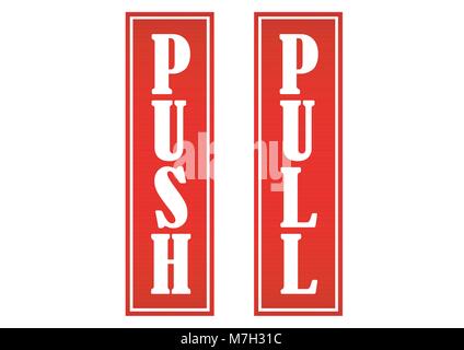 Design vector of sticker design information open door Stock Vector
