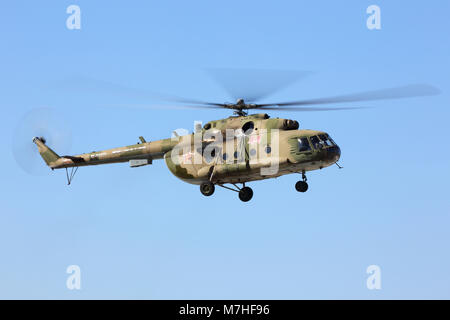 Mil Mi-8MT transport helicopter of the Russian Air Force landing in ...