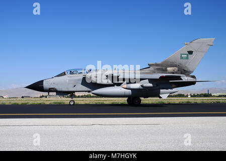 Royal Saudi Air Force Tornado IDS taxiing. Stock Photo