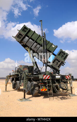 Israeli Defence Forces Patriot PAC-3 air defense system. Stock Photo