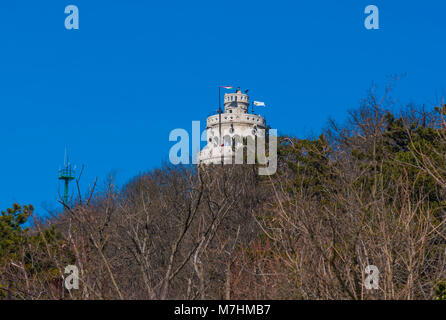 Elizabeth lookout tower on Janos hill Budapest Hungary Europe Stock Photo