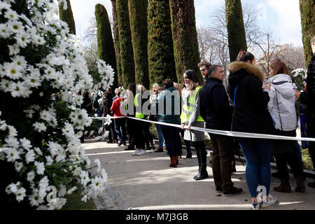 Madrid, Spain. 11th March, 2018.during a tribute in memory of the victims of the attack of 11-M 2004, at the forest of the Retiro Park on Sunday 11 March 2018. Credit: Gtres Información más Comuniación on line, S.L./Alamy Live News Stock Photo