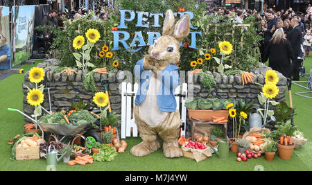 London, UK. 11th March, 2018. Peter Rabbit - UK Gala Premiere, Leicester Square, London UK, 11 March 2018, Photo by Richard Goldschmidt Credit: Rich Gold/Alamy Live News Stock Photo