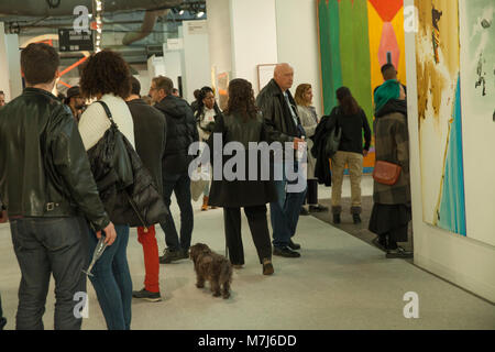 New York, USA. 10th March, 2018. Visitors attend Armory Show at Piers 92 & 94 Credit: lev radin/Alamy Live News Stock Photo