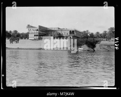 Iraq. (Mesopotamia). Baghdad. River scenes on the Tigris. King Ali's residence on the Tigris LOC matpc.16025 Stock Photo