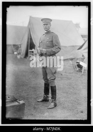 A historical photograph of a U.S. Army officer at the Plattsburg Reserve Officers Training Camp, documenting early military training in the U.S. Stock Photo