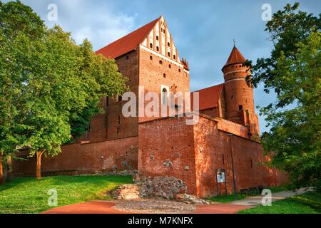 Gothic castle of the Prince-Bishopric of Warmia in Olsztyn, Poland Stock Photo