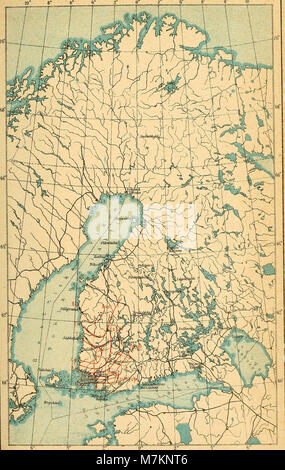 Bidrag till kännedom av Finlands natur och folk. Natural history. 14 1921  Tab. II (Forts.). Erste Blüten o Beobachtungs- stationen. 2 Turku — Abo 3  Sauvo 4 Finby 6 Nurmijärvi 7