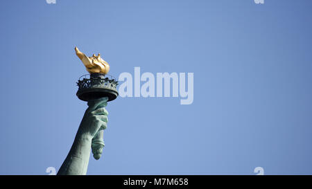 Statue of Liberty Torch. Statue of Liberty detail, torch Stock Photo