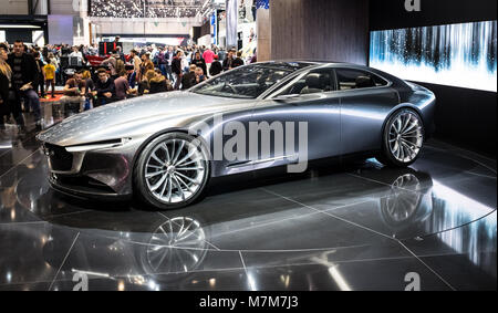 Mazda Vision Coupe Concept Car - Geneva Motor Show 2018 Stock Photo