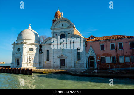 Church of San Michele, Venetian cemetery island. Venice City of Italy Stock Photo