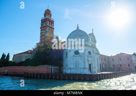 Church of San Michele, Venetian cemetery island. Venice City of Italy Stock Photo