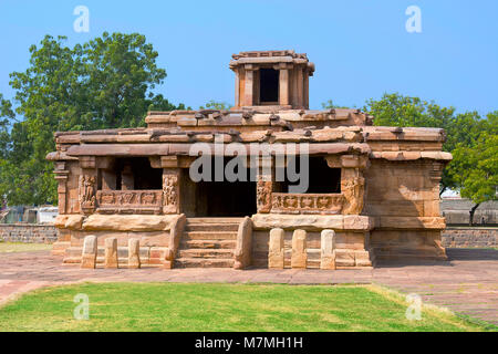 Ladkhan temple, Aihole, Karnataka, India. 7th century Stock Photo