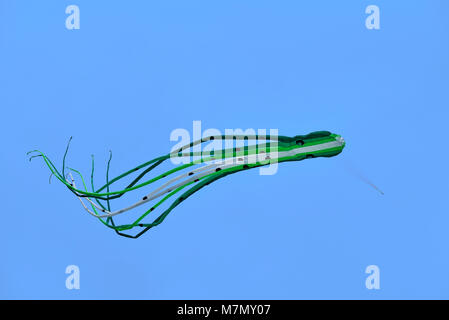 Kite flying during carnival festival in Athens, Greece Stock Photo